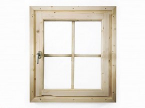 Karibu Holzfenster - 28mm Wandstärke - Dreh-/Kippfenster - Echtglas - natur