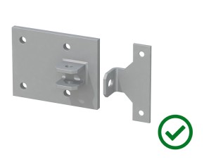 TraumGarten Montageplatten-Set für Tor an Mauer - grau