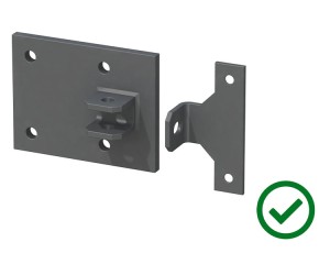 TraumGarten Montageplatten-Set für Tor an Mauer - anthrazit