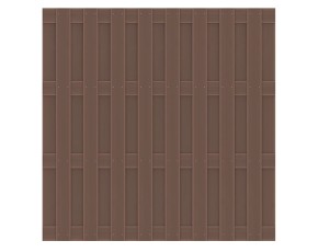 TraumGarten Sichtschutzzaun JUMBO WPC Braun Rechteck - WPC-Zaun - 179 x 179 cm