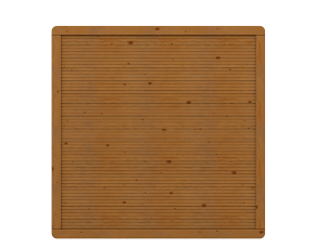 TraumGarten Sichtschutzzaun ARZAGO Braun Rechteck - Nadelholz - 179 x 179 cm
