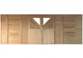 Karibu Rückwand-Element mit Doppeltür für Holz Doppelcarport