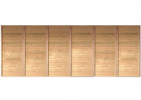 Karibu Rückwand für Holz Doppelcarport (540 x 200cm)