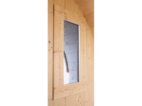Karibu Sauna Fenster für Fass-Sauna (25 x 60 cm)