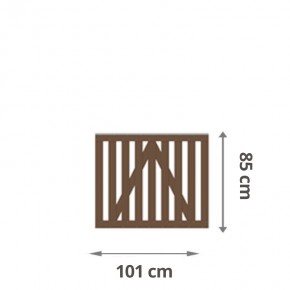 TraumGarten Gartentor Raja WPC braun 101,5 x 85 cm