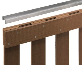 TraumGarten Gartentor RAJA WPC Braun inkl. Aluleiste Einzeltor - WPC-Zaun - 101 x 85 cm