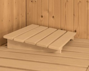 Karibu Innensauna Minja + 3,6kW Plug&Play Bio-Kombiofen + externe Steuerung Easy Bio - 68mm Elementsauna - Ganzglastür bronziert - 230V Sauna