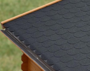 Karibu Dachschindeln für Gartenhaus - Bitumenschindeln - Biberschwanz - schwarz - 3m²