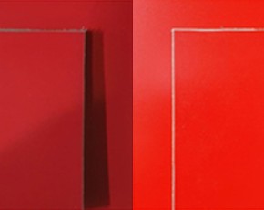 TraumGarten Sichtschutzzaun SYSTEM BOARD Rot Anschluss - ACP-Zaun - 90 x 180 auf 90 cm