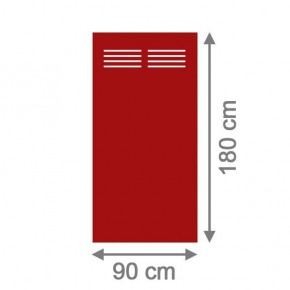 TraumGarten Sichtschutzzaun SYSTEM BOARD Rot Rechteckt Slot - 90 x 180