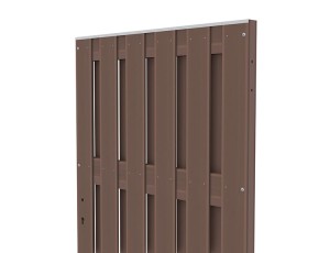 TraumGarten Gartentor JUMBO WPC Braun Einzeltor - WPC-Zaun - 98 x 179 cm
