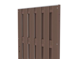 TraumGarten Sichtschutzzaun Gartentor JUMBO WPC Braun Einzeltor - WPC-Zaun - 98 x 179 cm