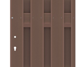 TraumGarten Gartentor JUMBO WPC Braun Einzeltor - WPC-Zaun - 98 x 179 cm