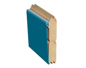 Karibu Holzpool Achteck 1C inkl.  Terrasse & kleiner Sonnenterrasse - blaue Folie
