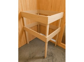 Karibu Innensauna Gobin + 9kW Bio-Kombiofen + externe Steuerung Easy bio - 68mm Elementsauna - Energiespartür
