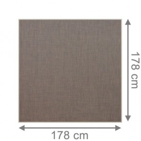 TraumGarten Sichtschutzzaun WEAVE LÜX Bronze Rechteck - Textil-Geflecht - 178 x 178 cm