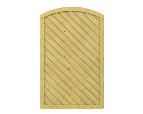 TraumGarten Sichtschutzzaun GADA Rundbogen - Nadelholz kdi - 119 x 179 (193) cm