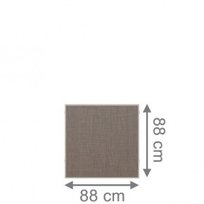 TraumGarten Sichtschutzzaun WEAVE LÜX Bronze Rechteck - Textil-Geflecht - 88 x 88 cm