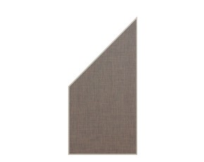 TraumGarten Sichtschutzzaun WEAVE LÜX Bronze Anschluss - Textil-Geflecht - 88 x 178 auf 88 cm