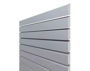 TraumGarten Sichtschutzzaun SYSTEM RHOMBUS Silber - Metallzaun - 60 x 180 cm