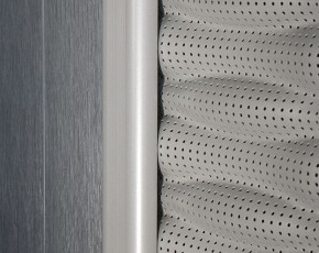 TraumGarten Sichtschutzzaun SYSTEM FLOW Silber Rechteck Gitter - Metallzaun - 60 x 180 cm