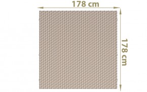 TraumGarten Sichtschutzzaun WEAVE Gray Rechteck - Textil-Geflecht - 178 x 178 cm