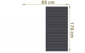TraumGarten Sichtschutzzaun Textil-Geflecht Weave Rechteck anthrazit - 88 x 178 cm