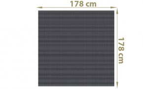 TraumGarten Sichtschutzzaun Textil-Geflecht Weave Rechteck anthrazit - 178 x 178 cm