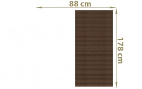 TraumGarten Sichtschutzzaun WEAVE Mocca Rechteck - Textil-Geflecht - 88 x 178 cm
