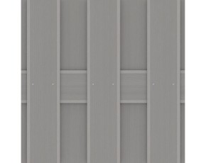 TraumGarten Sichtschutzzaun JUMBO WPC Grau Rechteck - WPC-Zaun - 179 x 179 cm