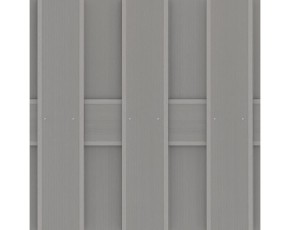 TraumGarten Sichtschutzzaun JUMBO WPC Grau Rechteck - WPC-Zaun - 95 x 179 cm