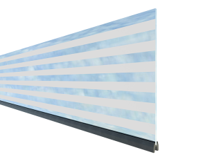 TraumGarten SYSTEM Dekorprofil-Set Delta Glas/hoch - 30 x 178 cm