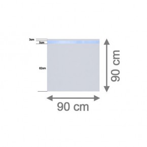 TraumGarten Sichtschutzzaun System Glas Beta Rechteck - 90 x 90 x 0,8 cm