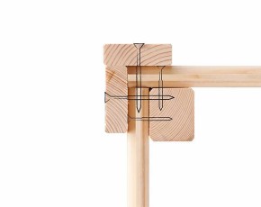 Karibu Holz-Gartenhaus Qubic 1 - 19mm Elementhaus - Flachdach - natur
