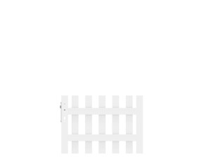 TraumGarten Vorgartenzaun Gartentor LONGLIFE CARA Weiß Einzeltor gerade DIN rechts - Kunststoffzaun - 98 x 70 cm