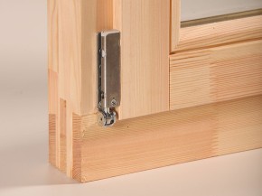 Finnhaus Wolff Holz-Gartenhaus Nordkap 70-L + Vordach - 70mm Blockbohlenhaus - Satteldach - natur