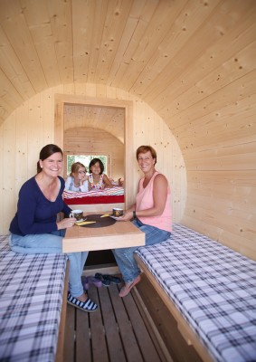 Finnhaus Wolff Campingfass 446 2-Raum - Bausatz - inkl. schwarze Dachschindeln