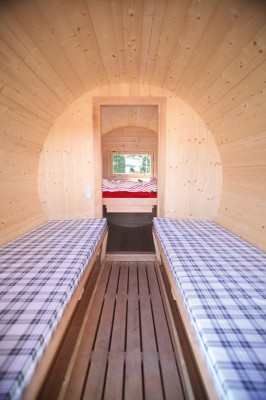Finnhaus Wolff Campingfass 446 2-Raum - Bausatz - inkl. schwarze Dachschindeln