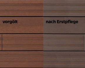 aMbooo Bambus Terrassendiele Primaverde - White Oak - 220 x 14 x 2 cm