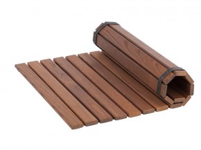 Eliga Sauna Bodenmatte aus Thermoholz - ca. 60 x 80 cm