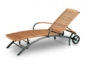 Best Aluminium Rollliege Romantica verstellbar natur